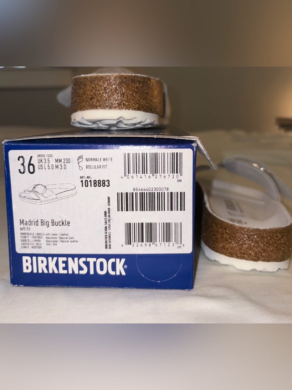 Birkenstock White Single-Buckle Madrid Sandals for Women - Picture 6 of 7